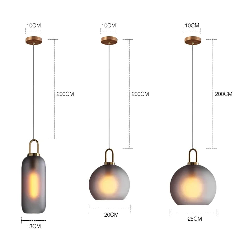 Elegant Glass Ball Pendant Light