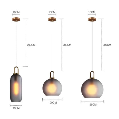 Elegant Glass Ball Pendant Light