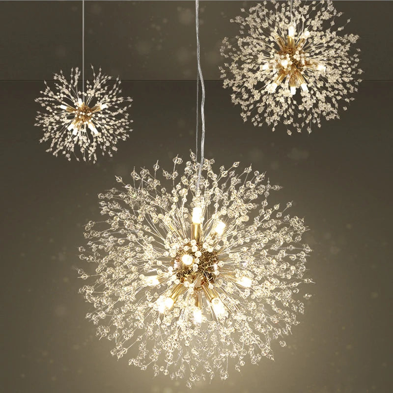 Celestial Dandelion Crystal Chandelier