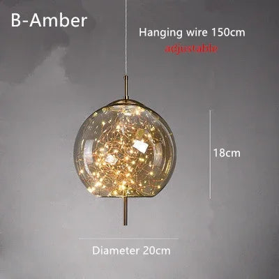 Celestial Orb LED Pendant Light