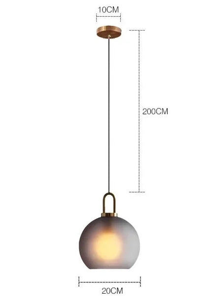 Elegant Glass Ball Pendant Light