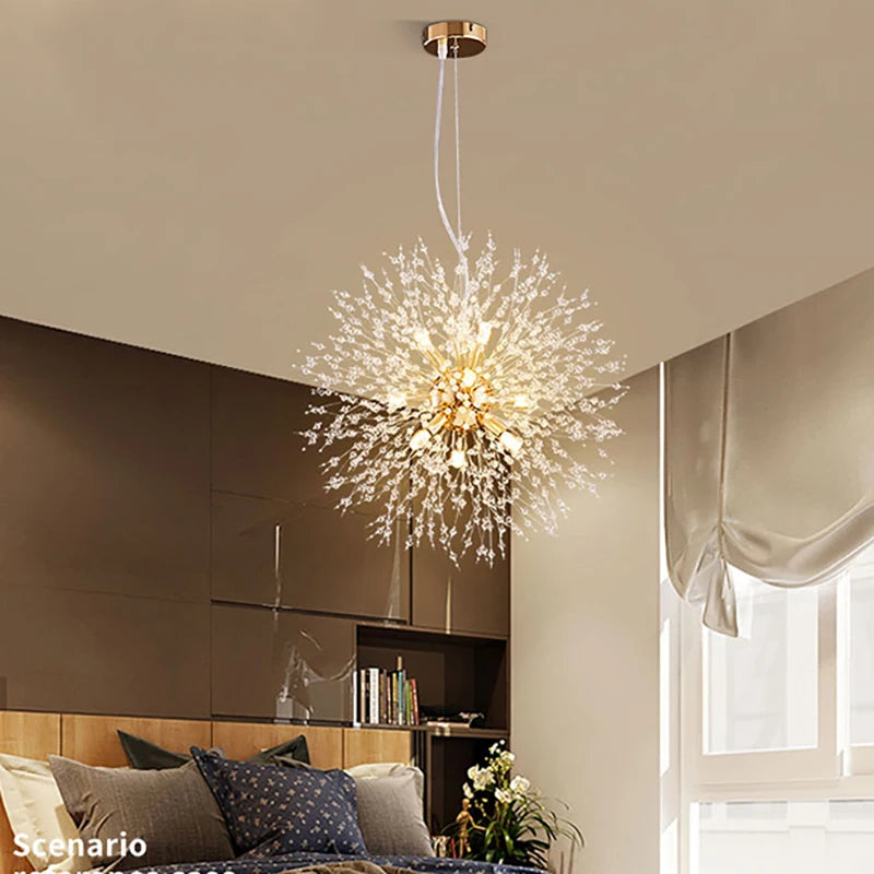 Celestial Dandelion Crystal Chandelier