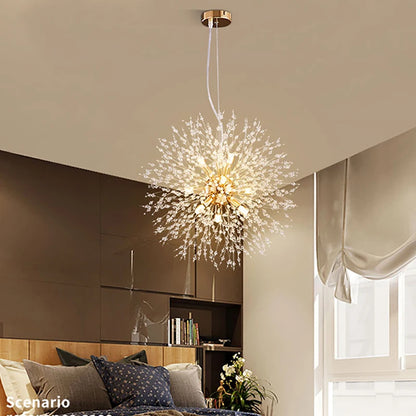 Celestial Dandelion Crystal Chandelier