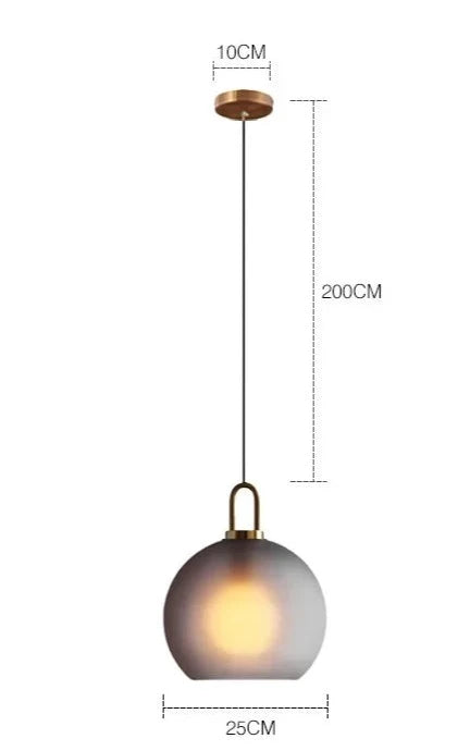 Elegant Glass Ball Pendant Light