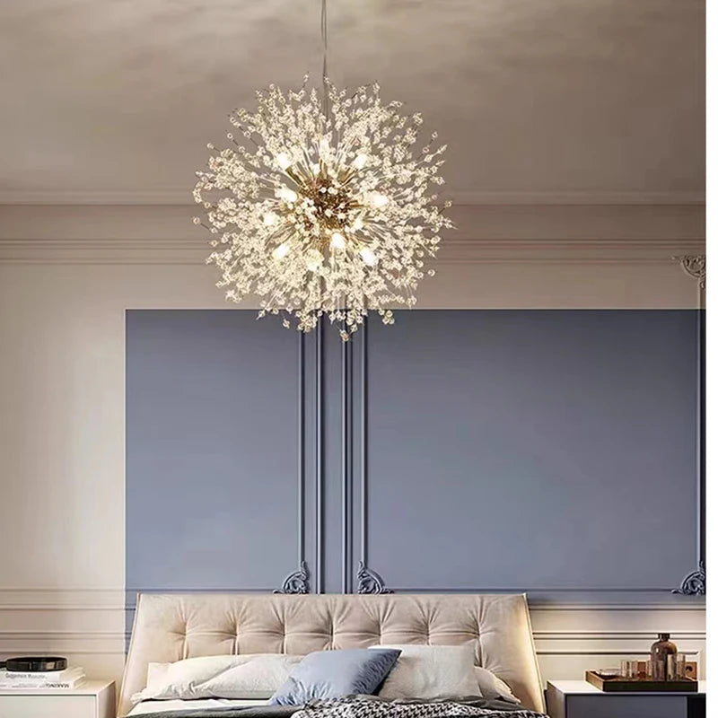 Celestial Dandelion Crystal Chandelier